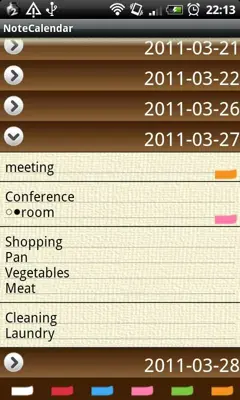 NoteCalendar Free android App screenshot 1